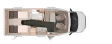 Grundriss Tag Knaus Van TI Plus 650 MEG Platinum Selection