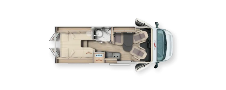 Grundriss Tag Malibu Van Comfort 640 LE comfort