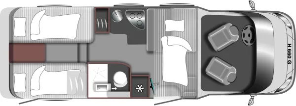Tagesgrundriss LMC Tourer Lift H 660 G