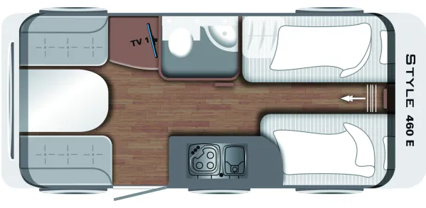 Tagesgrundriss LMC Style 460 E