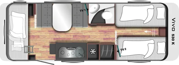 Tagesgrundriss LMC Vivo 530 K Tagesgrundriss LMC Vivo 530 K