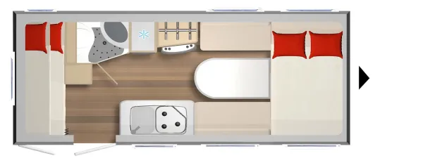 Tagesgrundriss Bürstner Premio Life 490 TK