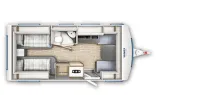 Grundriss Tag Fendt Apero 495 SG Dachklima, Mover