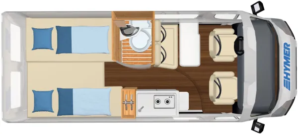 Tagesgrundriss Hymer Free 602