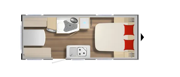 Tagesgrundriss Bürstner Premio Limited 490 TS