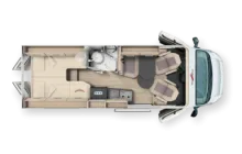 Grundriss Tag Malibu Van First Class - Two Rooms 640 LE RB charming GT -