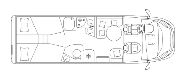 Tagesgrundriss Laika Ecovip L 4009
