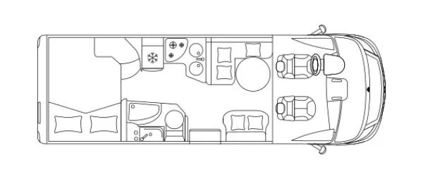 Tagesgrundriss Laika Ecovip H 3110