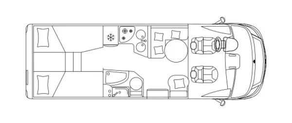 Tagesgrundriss Laika Ecovip H 3119