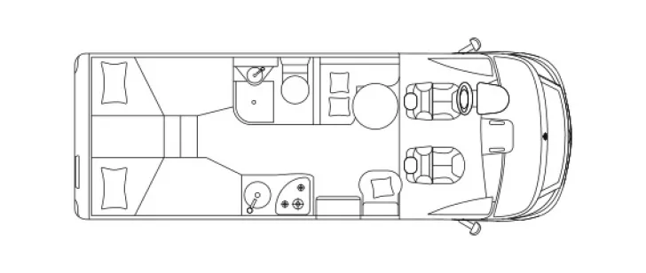 Grundriss Tag Laika Ecovip H 2109 - mit Beschädigung Frontmaske