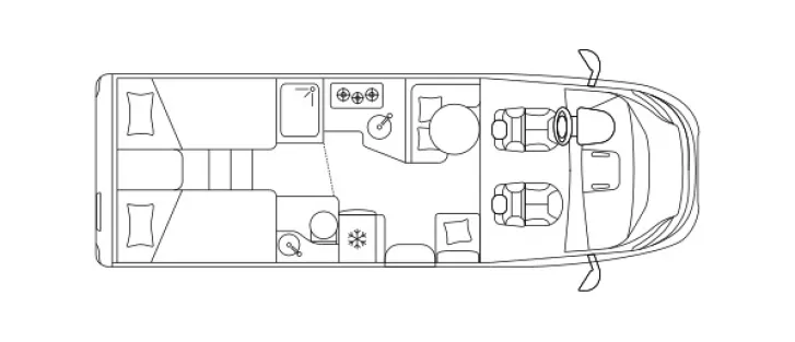 Grundriss Tag Laika Kosmo L 409 Abverkauf-Sie sparen 13.819,-