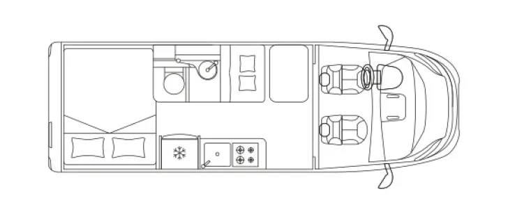 Grundriss Tag Laika Ecovip 600 mit Tageszulassung