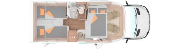 Nachtgrundriss Weinsberg CaraCompact Suite 640 MEG