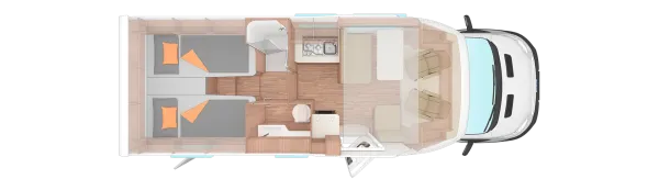 Tagesgrundriss Weinsberg CaraSuite 700 MEG