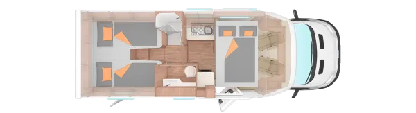 Nachtgrundriss Weinsberg CaraSuite 700 MEG