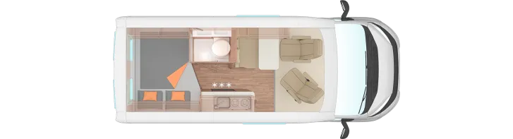 Grundriss Tag Weinsberg CaraTour 540 MQ verfügbar ab Oktober 2026