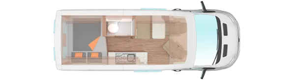 Tagesgrundriss Weinsberg CaraTour 600 MQ Tagesgrundriss Weinsberg CaraTour 600 MQ