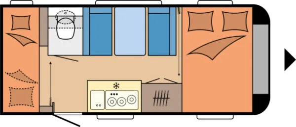Tagesgrundriss Hobby OnTour 470 KMF