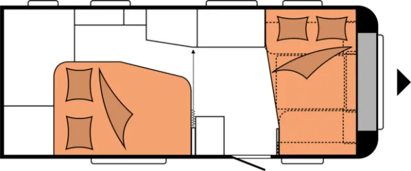 Nachtgrundriss Hobby De Luxe 495 WFB