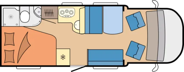 Tagesgrundriss Hobby Optima ONTOUR T65 FL