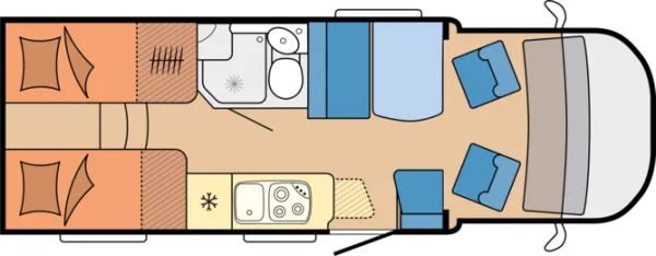 Tagesgrundriss Hobby Optima ONTOUR T65 GE
