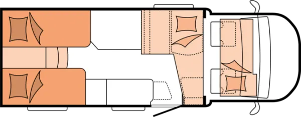 Nachtgrundriss Hobby Optima ONTOUR T65 GE