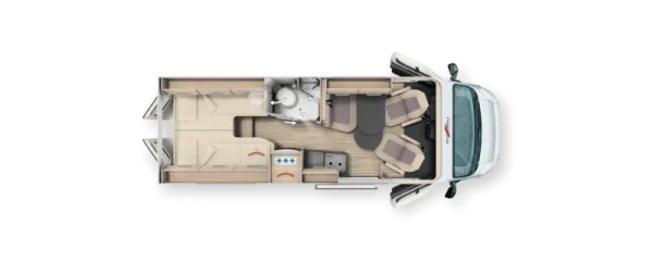 Nachtgrundriss Malibu Van Comfort 640 LE charming GT skyview