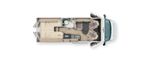 Nachtgrundriss Malibu Van Diversity 640 LE K charming GT skyview