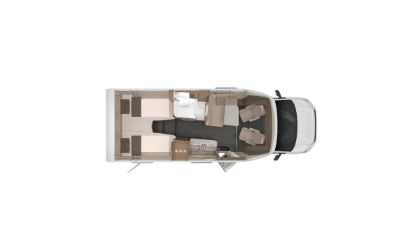 Tagesgrundriss Knaus Van TI 640 MEG VANSATION