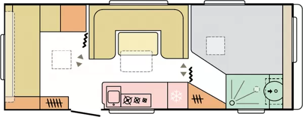 Tagesgrundriss Adria Adora 613 PK