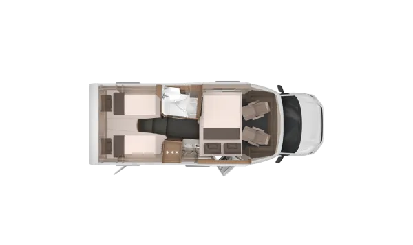 Nachtgrundriss Knaus VAN WAVE 640 MEG VANSATION