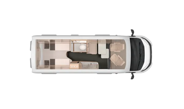 Tagesgrundriss Knaus BoxLife Pro 630 FREEWAY 60 Years