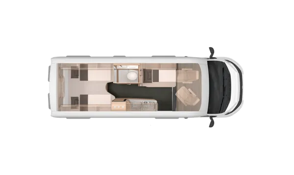 Nachtgrundriss Knaus BoxLife Pro 630 FREEWAY 60 Years