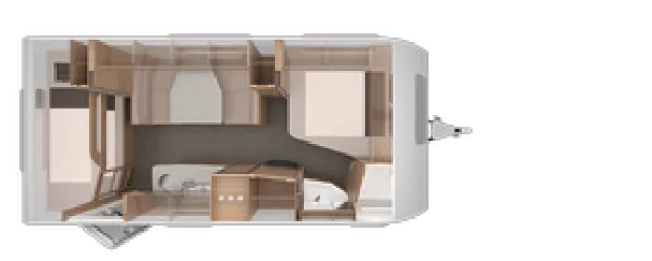 Tagesgrundriss Knaus Südwind 550 FSK 60 Years