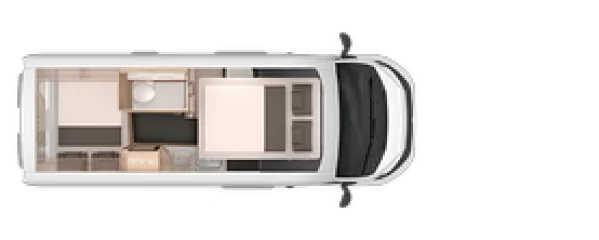 Nachtgrundriss Knaus BoxLife Pro 600 SOLUTION