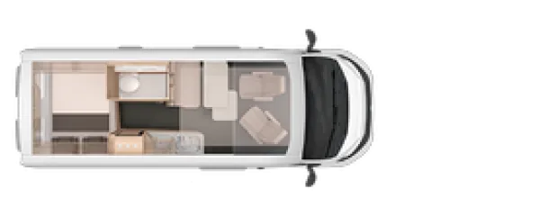 Tagesgrundriss Knaus BoxLife Pro 600 SOLUTION