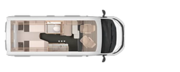 Tagesgrundriss Knaus BoxLife Pro 600 LIFETIME