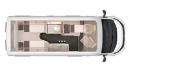 Nachtgrundriss Knaus BoxLife Pro 600 LIFETIME