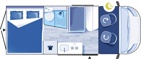 Nachtgrundriss Challenger Van V114 Start Edition