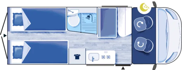 Nachtgrundriss Challenger Van V217 Sport Edition