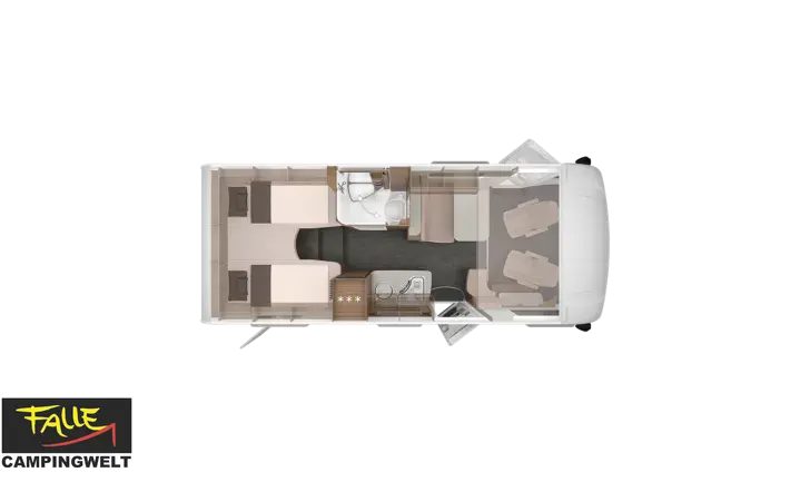 Grundriss Tag Knaus L!VE I 650 MEG IC-Line