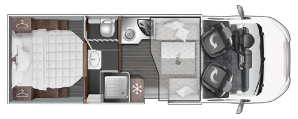 Tagesgrundriss Roller Team ZEFIRO 266 TL