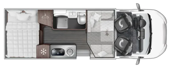 Tagesgrundriss Roller Team GRANDUCA 298 TL