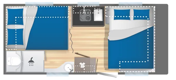 Nachtgrundriss Caravelair Exclusive Line 475
