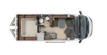 Grundriss Tag Laika Ecovip 600 -Hubdach, Klima, Markise....