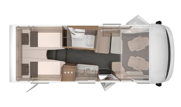 Tagesgrundriss Knaus Van I 650 MEG