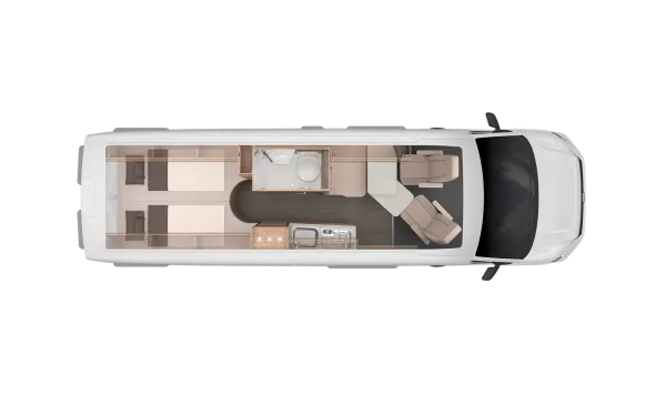 Tagesgrundriss Knaus BoxDrive 680 ME
