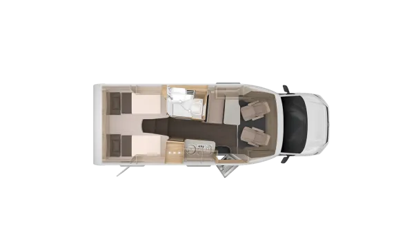 Nachtgrundriss Knaus Van TI Plus 650 MEG