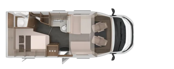 Tagesgrundriss Knaus L!VE WAVE 650 MF