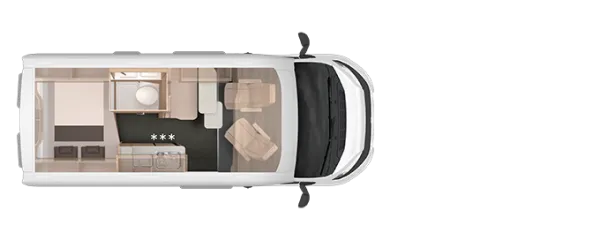 Tagesgrundriss Knaus BoxLife Pro 540 ROAD 60 Years